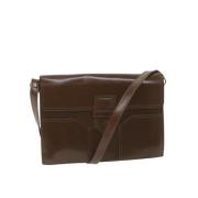 Pre-owned Leather shoulder-bags Yves Saint Laurent Vintage , Brown , D...
