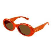 Glamoureuze zonnebril met exclusieve acetaatafwerking Gucci , Orange ,...