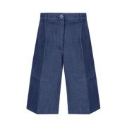 Straight Trousers Gucci , Blue , Dames