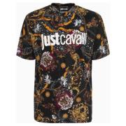 T-Shirts Just Cavalli , Black , Heren