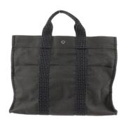 Pre-owned Canvas totes Hermès Vintage , Black , Dames