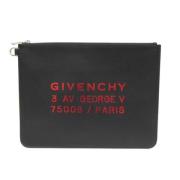 Pre-owned Leather clutches Givenchy Pre-owned , Black , Dames