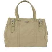 Pre-owned Fabric totes Prada Vintage , Beige , Dames