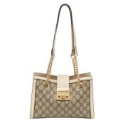 Pre-owned Leather gucci-bags Gucci Vintage , Beige , Dames