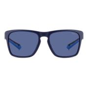 Matte Blue Sunglasses Polaroid , Blue , Heren