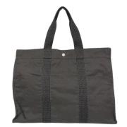 Pre-owned Fabric totes Hermès Vintage , Gray , Dames