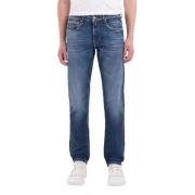 Straight Jeans Replay , Blue , Heren