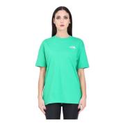 Groene Oversize Dome T-shirt The North Face , Green , Dames