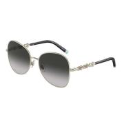 Gold Grey Shaded Sunglasses TF 3088 Tiffany , Yellow , Dames