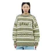 Knitwear Ganni , Green , Dames