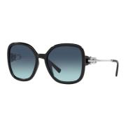 Black/Blue Black Shaded Sunglasses Tiffany , Black , Dames