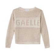 Round-neck Knitwear Gaëlle Paris , Beige , Dames