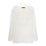 Sweatshirts Elena Mirò , White , Dames