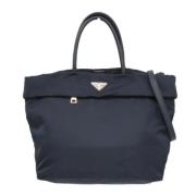 Pre-owned Fabric totes Prada Vintage , Blue , Dames