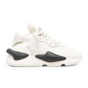 Witte Leren Kaiwa Sneakers Y-3 , White , Heren