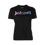 Zwarte T-shirts en Polos Just Cavalli , Black , Dames
