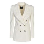 Glorioso Wit Double-Breasted Blazer Pinko , White , Dames