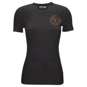 Zwart T-shirt en Polo Collectie Versace Jeans Couture , Black , Dames