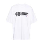 T-Shirts Vetements , White , Dames