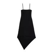 Zwarte Sjaal Jurk Helmut Lang , Black , Dames