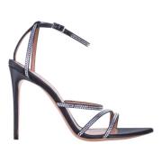 Stiletto Hak Kristal Sandalen Zwart Aldo Castagna , Black , Dames