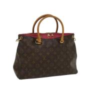 Pre-owned Canvas handbags Louis Vuitton Vintage , Brown , Dames