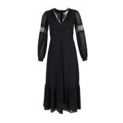 Pre-owned Silk dresses Michael Kors Pre-owned , Black , Dames