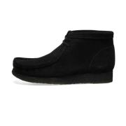 Zwarte Suede Wallabee Laars Clarks , Black , Heren