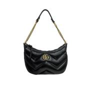 Pre-owned Leather handbags Gucci Vintage , Black , Dames