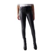 Cropped Trousers Salsa , Black , Dames