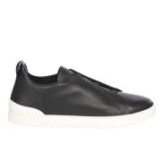 Lichtgewicht Cross Elastic Sneakers Ermenegildo Zegna , Black , Heren