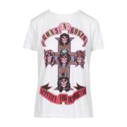 Roses Guns'n'Roses Print Katoenen T-shirt Aniye By , White , Dames
