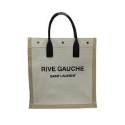Pre-owned Canvas totes Yves Saint Laurent Vintage , Beige , Dames