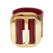 Pre-owned Leather bracelets Chloé Pre-owned , Red , Dames