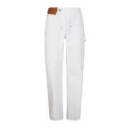 Straight Trousers JW Anderson , White , Dames