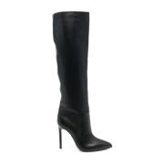 Elegant Zwart Stiletto Hoge Laarzen Paris Texas , Black , Dames