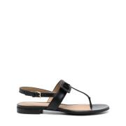 Flat Sandals Emporio Armani , Black , Dames