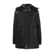 Down Jackets Emporio Armani EA7 , Black , Dames