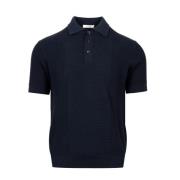 Blauw Katoenen Poloshirt met Kraag Paolo Pecora , Blue , Heren