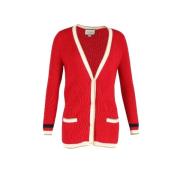 Pre-owned Wool tops Gucci Vintage , Red , Dames