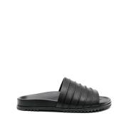 Flat Sandals Rick Owens , Black , Heren