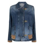 Denim Jackets Fay , Blue , Dames