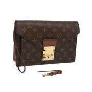 Pre-owned Canvas handbags Louis Vuitton Vintage , Brown , Dames