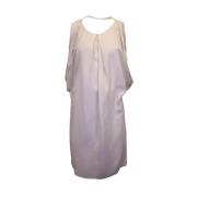 Pre-owned Polyester dresses Acne Studios Pre-owned , Beige , Dames