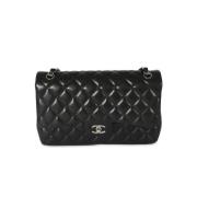 Pre-owned Leather chanel-bags Chanel Vintage , Black , Dames