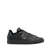 Hexagon Lo-Top Zwarte Sneakers Philipp Plein , Black , Heren