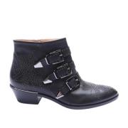 Pre-owned Leather boots Chloé Pre-owned , Black , Dames