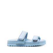 Blauwe Leren Platte Sandalen Perni11 Gia Borghini , Blue , Dames