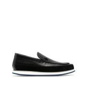 Elegant Zwarte Heren Loafers Baldinini , Black , Heren