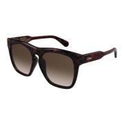 Havana/Brown Shaded Sunglasses Chloé , Brown , Dames